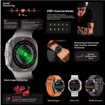 Smart Watch GPS NFC 1.5"AMOLED Screen Fitness Tracker - Image 3